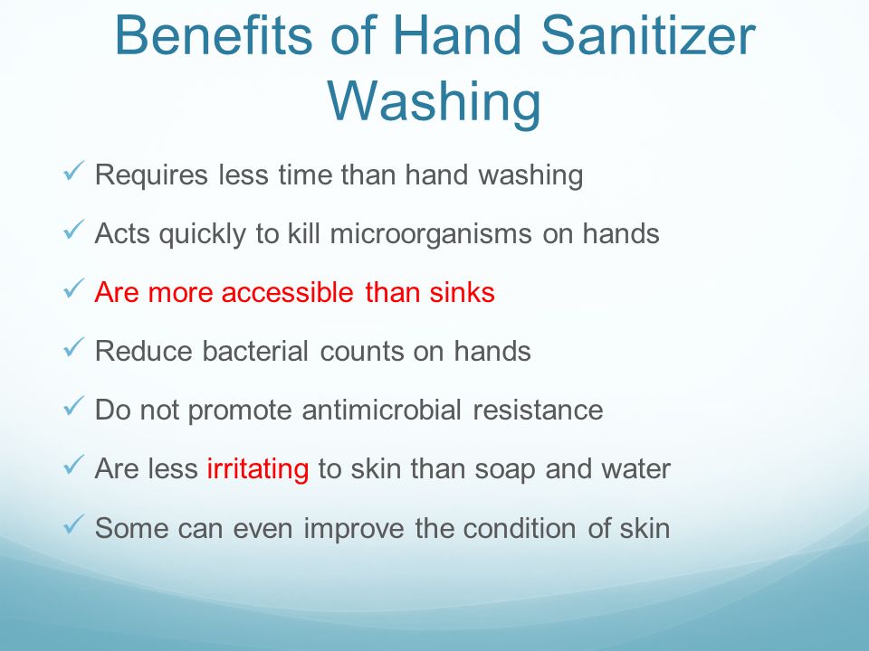 The Benefits of hand sanitizers washing