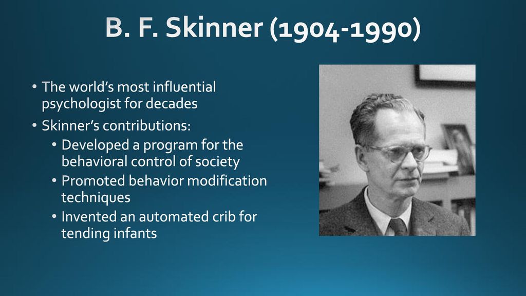 B.F. Skinner's contributions and findings